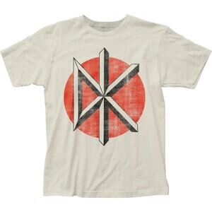 Dead Kennedys Distressed Logo T Shirt Natural Dk22